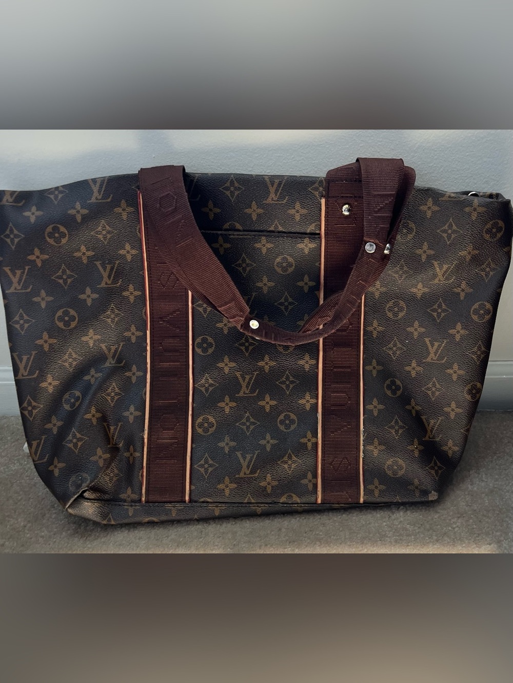 Designer like Brown Monogram Canvas Tote